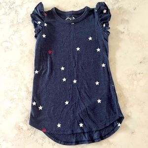 Chaser / Star print flutter dress